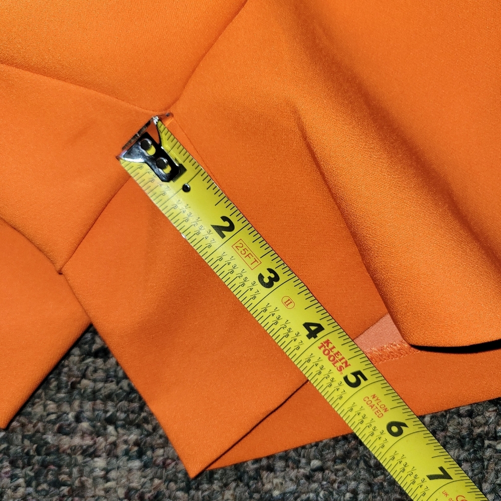 Rachel Zoe Vibrant Orange High-Rise Pull-On Shorts - Picture 8 of 8